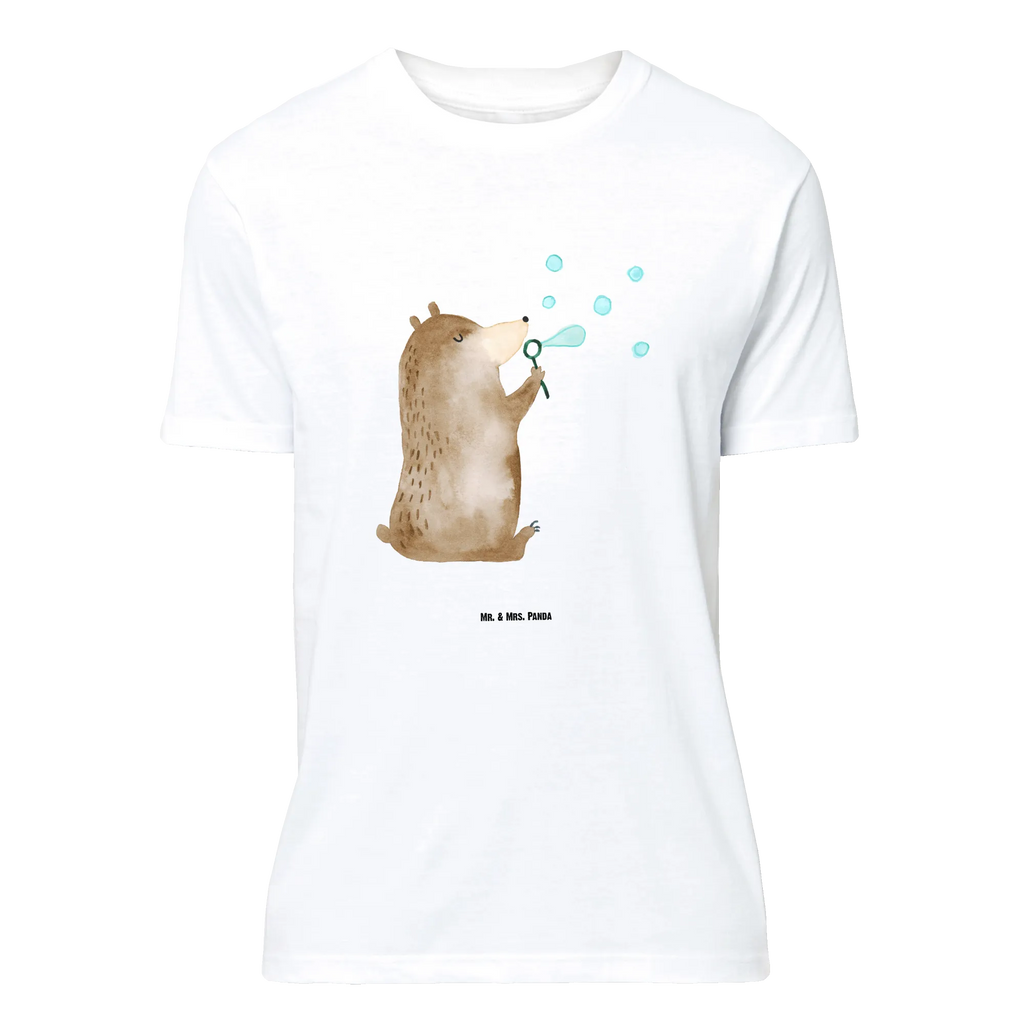 T-Shirt Standard Bär Seifenblasen Lustiges T-Shirt, Herrn, Damen, Junggesellenabschied, Schlafshirt, Jubiläum, Nachthemd, T-Shirt mit Spruch, Shirt, Tshirt, T-Shirt, Geburstag, Bär, Teddybär, Teddy, Seifenblasen Bär Lustig Sein Glücklich Traurig Happy