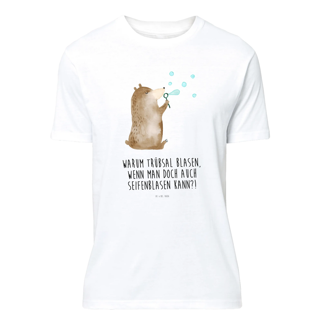 T-Shirt Standard Bär Seifenblasen Lustiges T-Shirt, Herrn, Damen, Junggesellenabschied, Schlafshirt, Jubiläum, Nachthemd, T-Shirt mit Spruch, Shirt, Tshirt, T-Shirt, Geburstag, Bär, Teddybär, Teddy, Seifenblasen Bär Lustig Sein Glücklich Traurig Happy