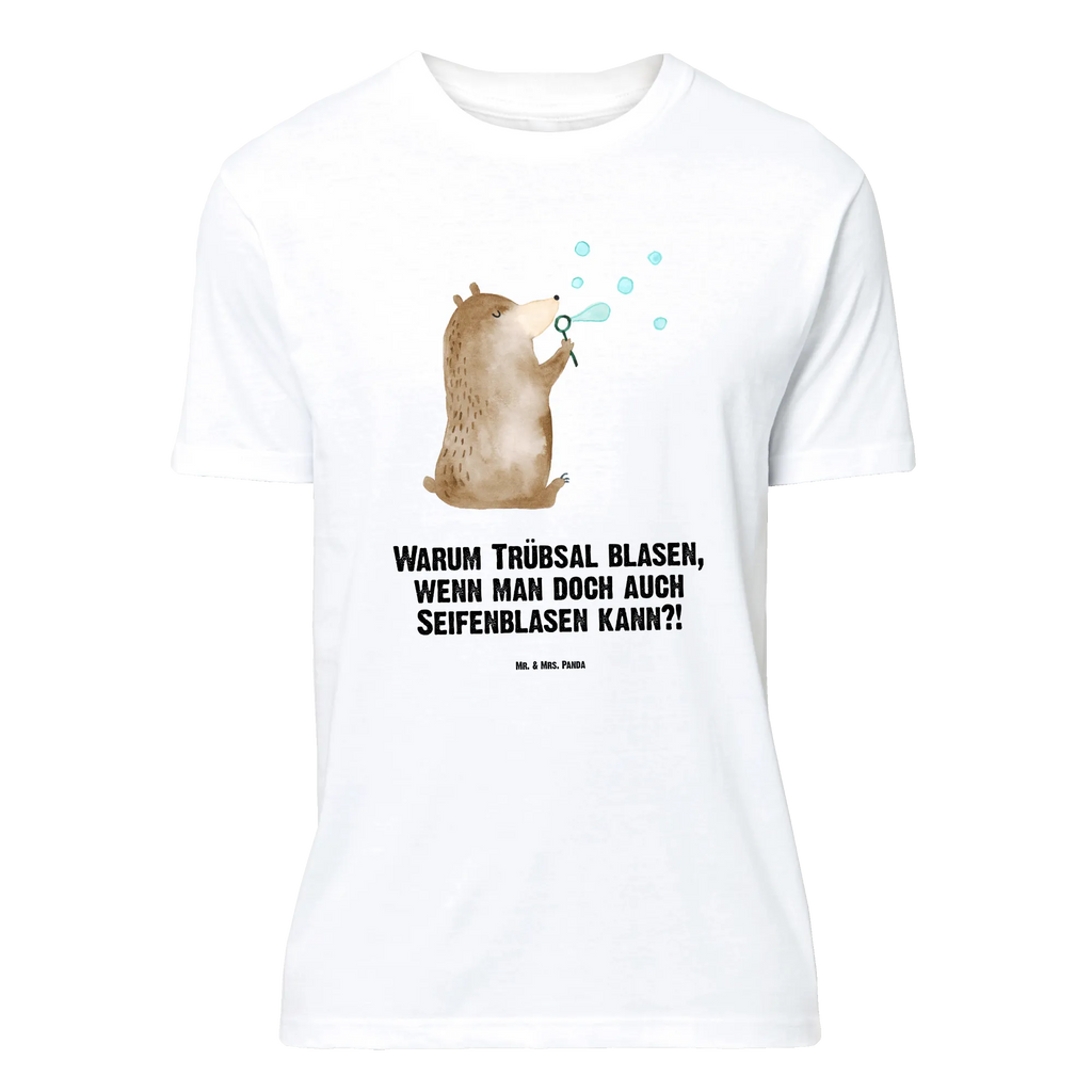 T-Shirt Standard Bär Seifenblasen Lustiges T-Shirt, Herrn, Damen, Junggesellenabschied, Schlafshirt, Jubiläum, Nachthemd, T-Shirt mit Spruch, Shirt, Tshirt, T-Shirt, Geburstag, Bär, Teddybär, Teddy, Seifenblasen Bär Lustig Sein Glücklich Traurig Happy