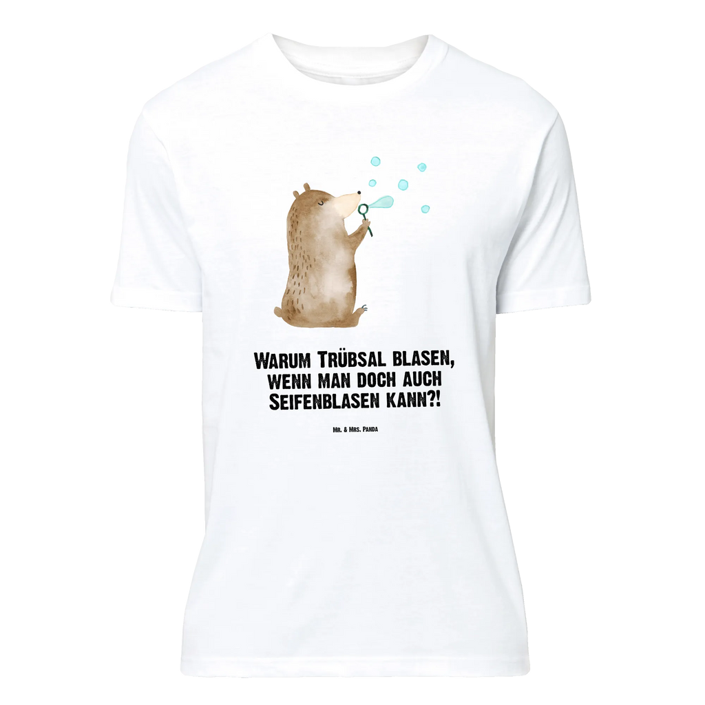 T-Shirt Standard Bär Seifenblasen Lustiges T-Shirt, Herrn, Damen, Junggesellenabschied, Schlafshirt, Jubiläum, Nachthemd, T-Shirt mit Spruch, Shirt, Tshirt, T-Shirt, Geburstag, Bär, Teddybär, Teddy, Seifenblasen Bär Lustig Sein Glücklich Traurig Happy