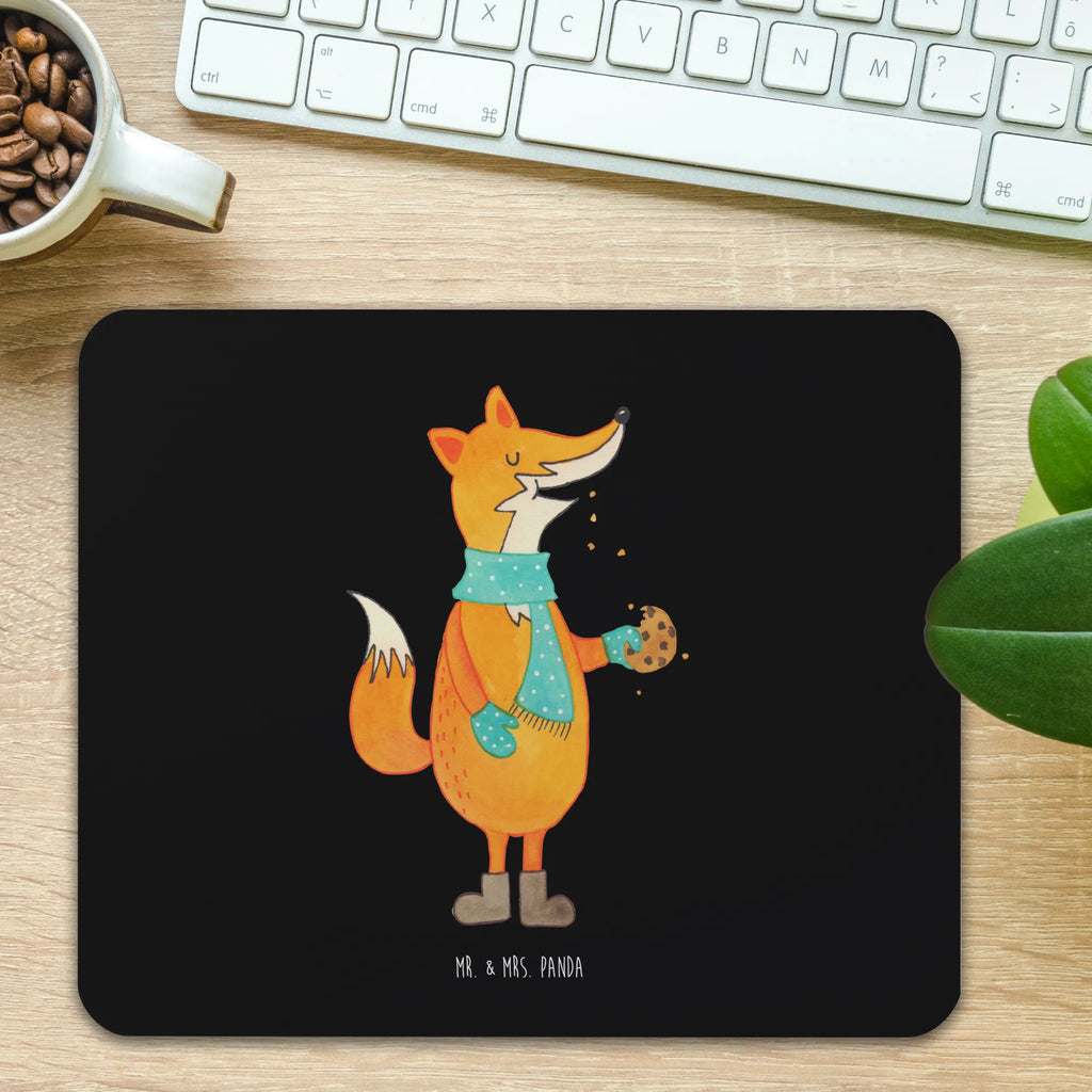 Mouse mat Fox biscuit Study, Motif, Office, PC, fun, mousepad, Pad, Mouse, Student, saying, Gift, Work, Mouse Pad, Print, fox, foxes, forest wildlife, clever as a fox, animal lover, cookies, christmas present, love, christmas time, kitchen decoration, winter, baking saying