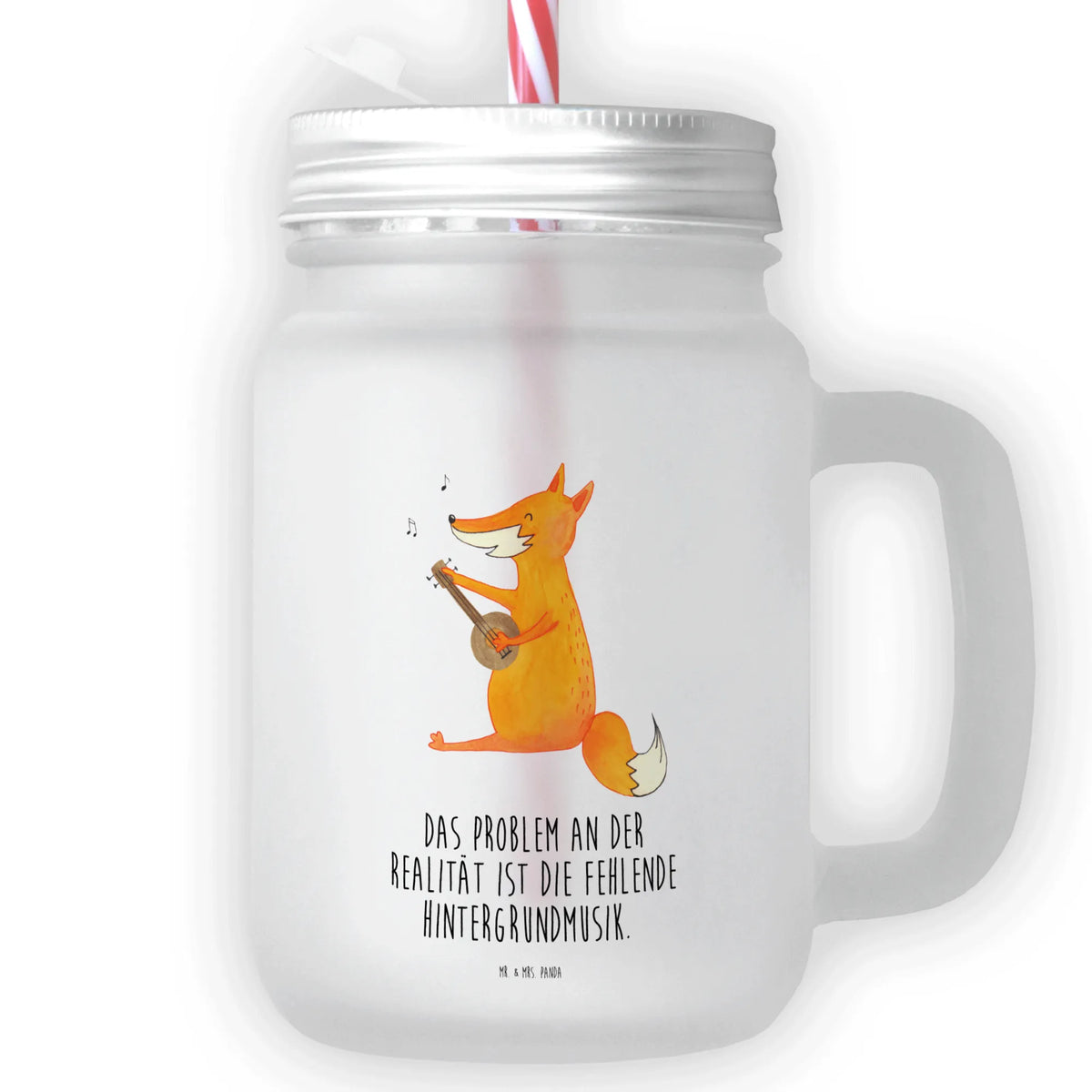 Szklanka Mason Jar Lis gitara Lis