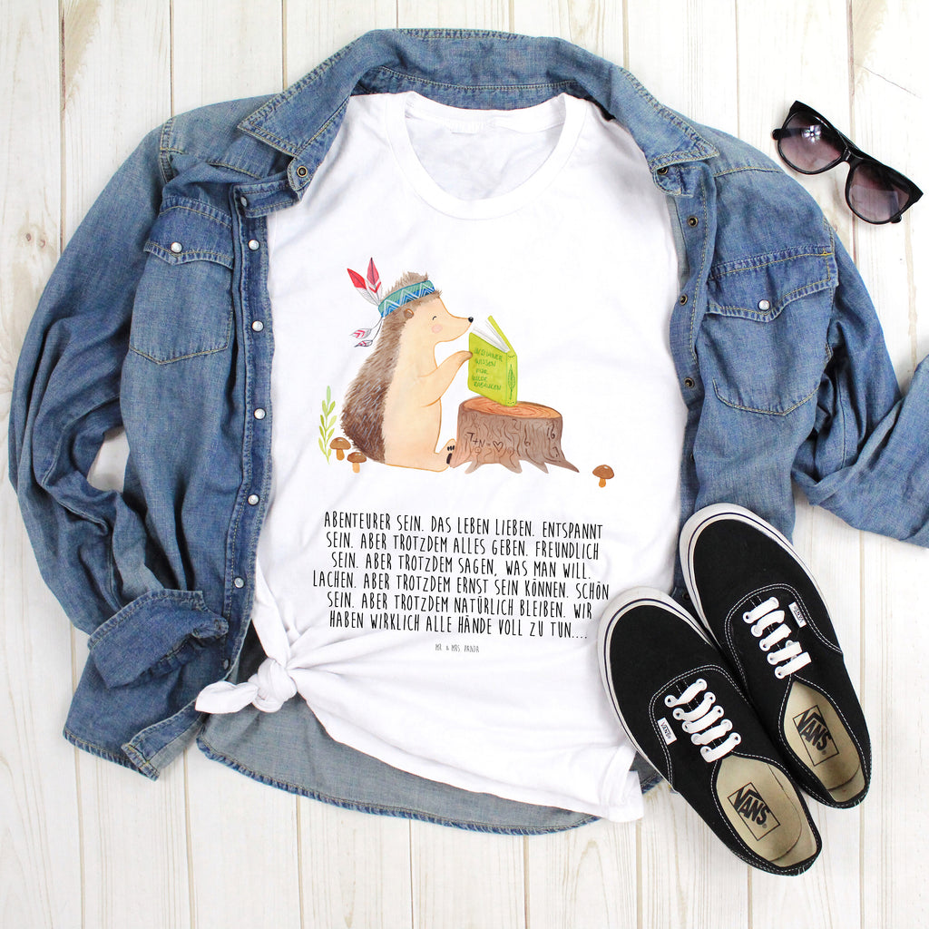 Rozmiar L T-shirt jeż Ozdoba z piór Shirt, Schlafshirt, Tshirt, Lustiges T-Shirt, Jubiläum, Damen, Herrn, T-Shirt, Geburstag, T-Shirt mit Spruch, Junggesellenabschied, Nachthemd, Waldtiere, Tiere, Abenteuer, Indianer, Camping, Lagerfeuer, Igel