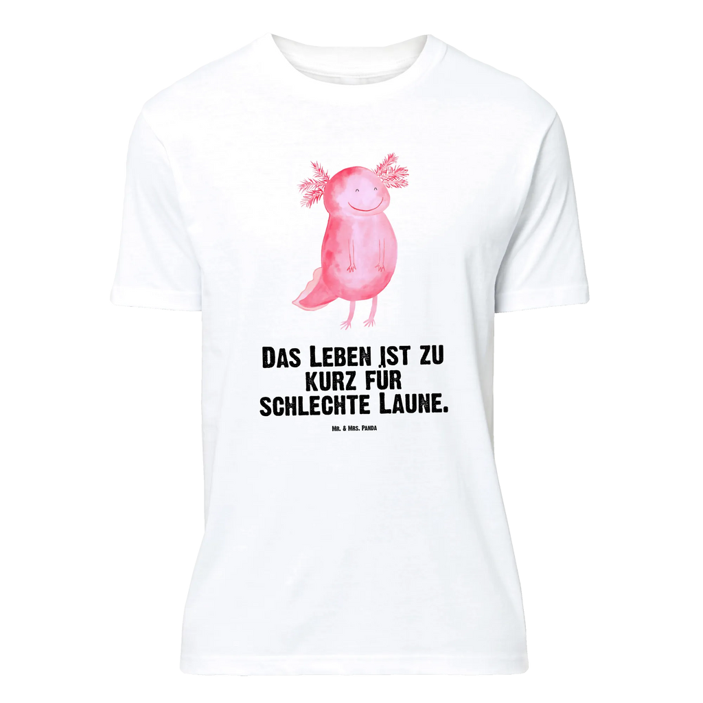 T-Shirt Standard Axolotl glücklich Nachthemd, Lustiges T-Shirt, Geburstag, Junggesellenabschied, Schlafshirt, T-Shirt, Jubiläum, Damen, Shirt, Tshirt, T-Shirt mit Spruch, Herrn, Axolotl, Molch, Motivation, Axolot, Lurche, Lurch, Gute Laune, Schwanzlurch