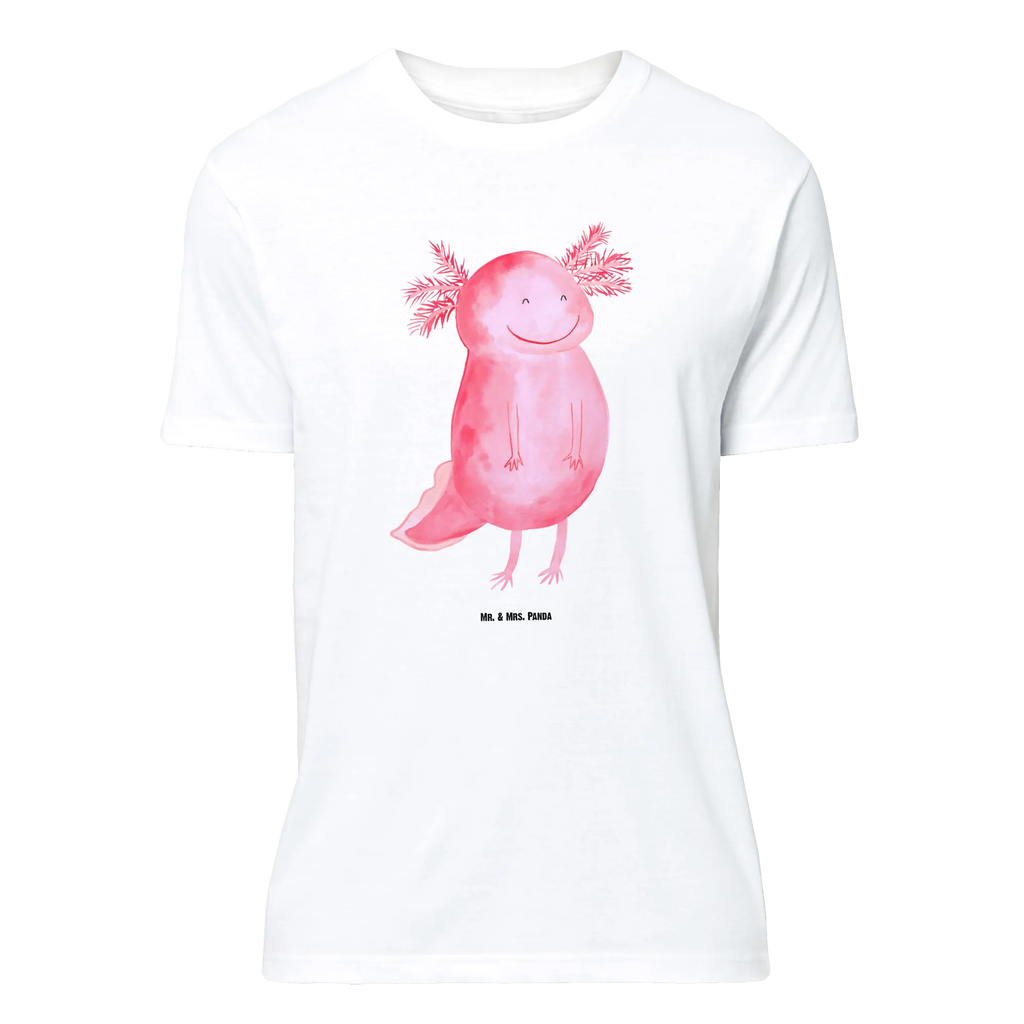 T-Shirt Standard Axolotl glücklich Nachthemd, Lustiges T-Shirt, Geburstag, Junggesellenabschied, Schlafshirt, T-Shirt, Jubiläum, Damen, Shirt, Tshirt, T-Shirt mit Spruch, Herrn, Axolotl, Molch, Motivation, Axolot, Lurche, Lurch, Gute Laune, Schwanzlurch