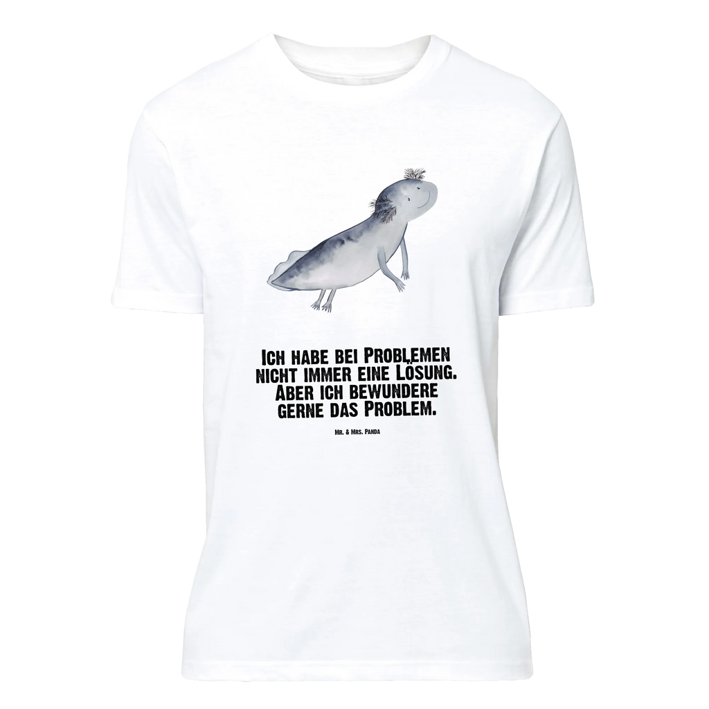 T-Shirt Standard Axolotl schwimmt Jubiläum, Herrn, T-Shirt mit Spruch, Geburstag, T-Shirt, Shirt, Lustiges T-Shirt, Nachthemd, Tshirt, Junggesellenabschied, Schlafshirt, Damen, Molch, Axolotl, Lurche, Problem, Lösungen, Axolot, Probleme, Lurch, Schwanzlurch, Motivation