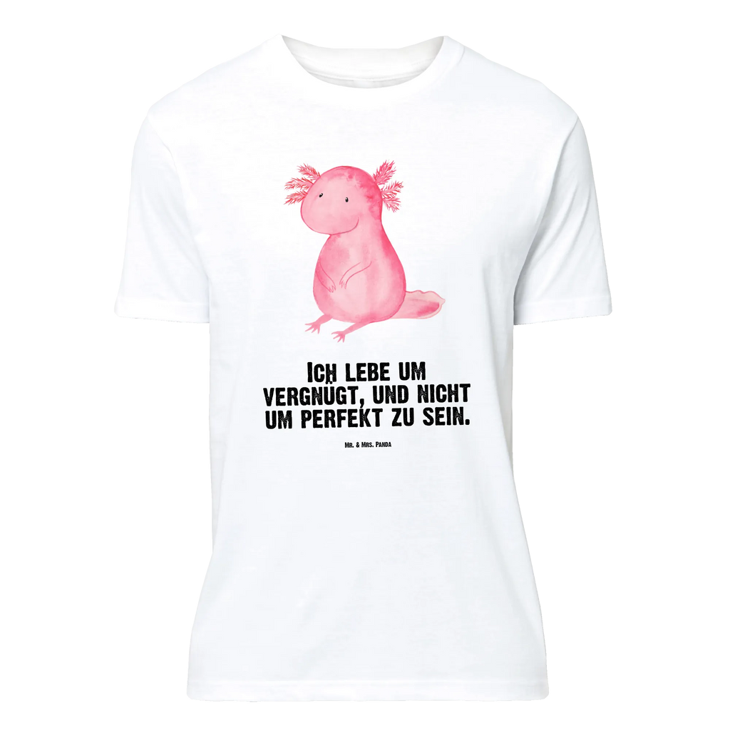 T-Shirt Standard Axolotl Shirt, T-Shirt, Jubiläum, Geburstag, Tshirt, Nachthemd, Schlafshirt, Lustiges T-Shirt, Damen, T-Shirt mit Spruch, Junggesellenabschied, Herrn, Axolotl, Molch, Lebensstil, Weisheit, Axolot, Lebensweisheit, Zufrieden, Liebe, Freundin, Fröhlich, Vergnügt