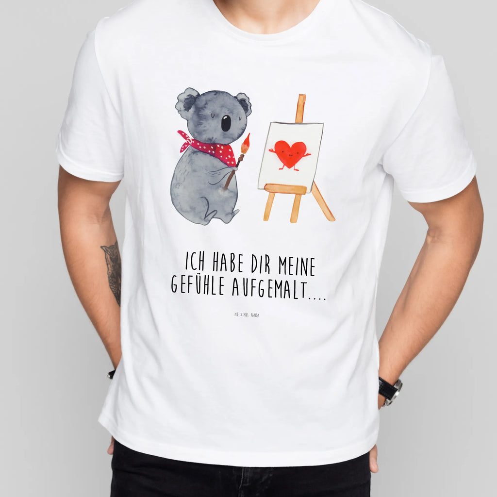 T-Shirt Standard Koala Künstler T-Shirt mit Spruch, Nachthemd, Lustiges T-Shirt, Jubiläum, Tshirt, Herrn, T-Shirt, Junggesellenabschied, Schlafshirt, Damen, Shirt, Geburstag, Koalabär, Koala, Liebensbeweis, Künstler, Liebe, Gefühle, Zeichnen, Liebesgeschenk