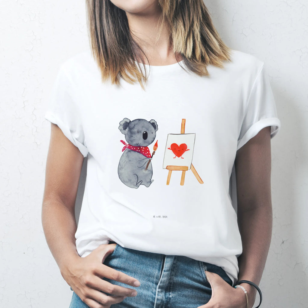 T-Shirt Standard Koala Künstler T-Shirt mit Spruch, Nachthemd, Lustiges T-Shirt, Jubiläum, Tshirt, Herrn, T-Shirt, Junggesellenabschied, Schlafshirt, Damen, Shirt, Geburstag, Koalabär, Koala, Liebensbeweis, Künstler, Liebe, Gefühle, Zeichnen, Liebesgeschenk