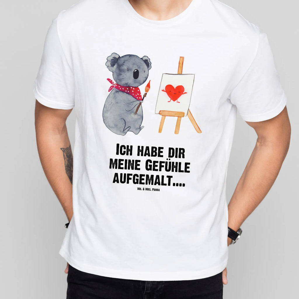 T-Shirt Standard Koala Künstler T-Shirt mit Spruch, Nachthemd, Lustiges T-Shirt, Jubiläum, Tshirt, Herrn, T-Shirt, Junggesellenabschied, Schlafshirt, Damen, Shirt, Geburstag, Koalabär, Koala, Liebensbeweis, Künstler, Liebe, Gefühle, Zeichnen, Liebesgeschenk