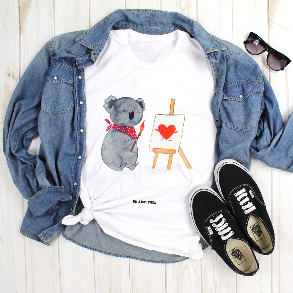 T-Shirt Standard Koala Künstler T-Shirt mit Spruch, Nachthemd, Lustiges T-Shirt, Jubiläum, Tshirt, Herrn, T-Shirt, Junggesellenabschied, Schlafshirt, Damen, Shirt, Geburstag, Koalabär, Koala, Liebensbeweis, Künstler, Liebe, Gefühle, Zeichnen, Liebesgeschenk