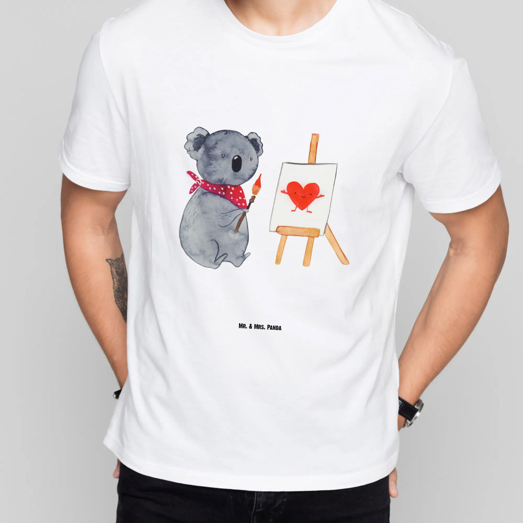 T-Shirt Standard Koala Künstler T-Shirt mit Spruch, Nachthemd, Lustiges T-Shirt, Jubiläum, Tshirt, Herrn, T-Shirt, Junggesellenabschied, Schlafshirt, Damen, Shirt, Geburstag, Koalabär, Koala, Liebensbeweis, Künstler, Liebe, Gefühle, Zeichnen, Liebesgeschenk