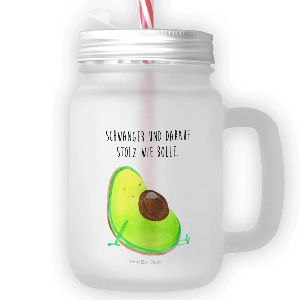 Szklanka Mason Jar Awokado ciąża