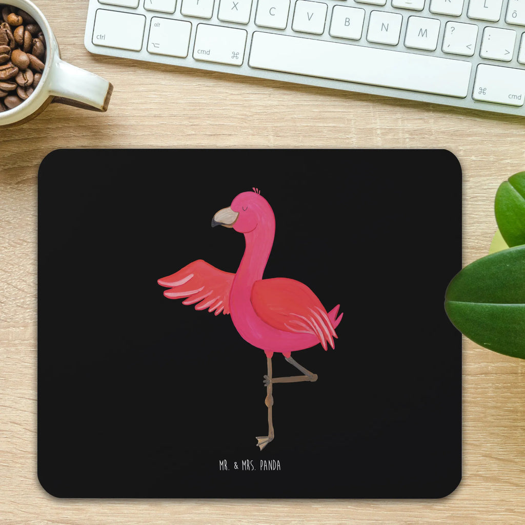 Podkładka pod mysz Flamingo joga Büroausstattung, Mauspad Büro, PC Zubehör, Computer zubehör, Mousepad, Designer Mauspad, Einzigartiges Mauspad, Mausunterlage, Mauspad, Arbeitszimmer, Flamingo, Yoga, Tiefenentspannung, Namaste, Vogel, Ärger, Entspannung, Aufregen, Yoga-Übung, Achtsamkeit