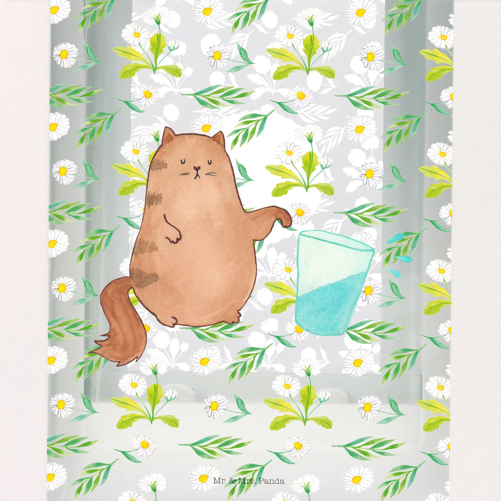 Decorative lantern Cat water glass cat, tomcat, kitty, meow, kitten, housecat, mama cat, love cats, cat image, cat fan, cat lover, cat fancier, cat decoration, gift for cat lover, cat owner, funny cats, cat sayings, cat motto, funny cat gifts, fan merchandise, cat stuff, animal lover, pussy, glass, cats, Cats, pet, water