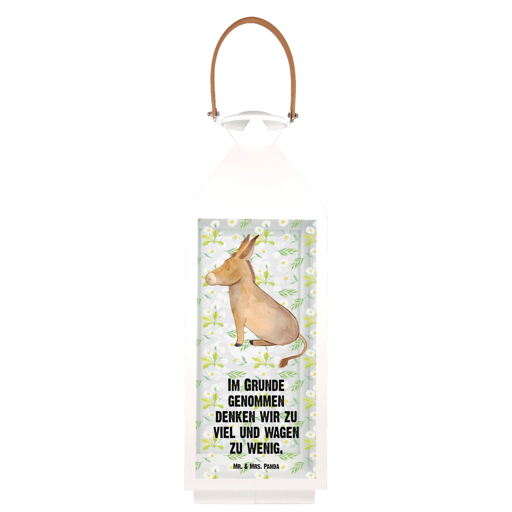 Decorative lantern Donkey small animals, cute, funny, cute animal motives, hand drawn, small world, funny sayings, good mood, happy, gifts, gift ideas, special gifts, animal lover, card, Donkey, wisdom, aim in life, courage to face life, happiness in life, courage, goal
