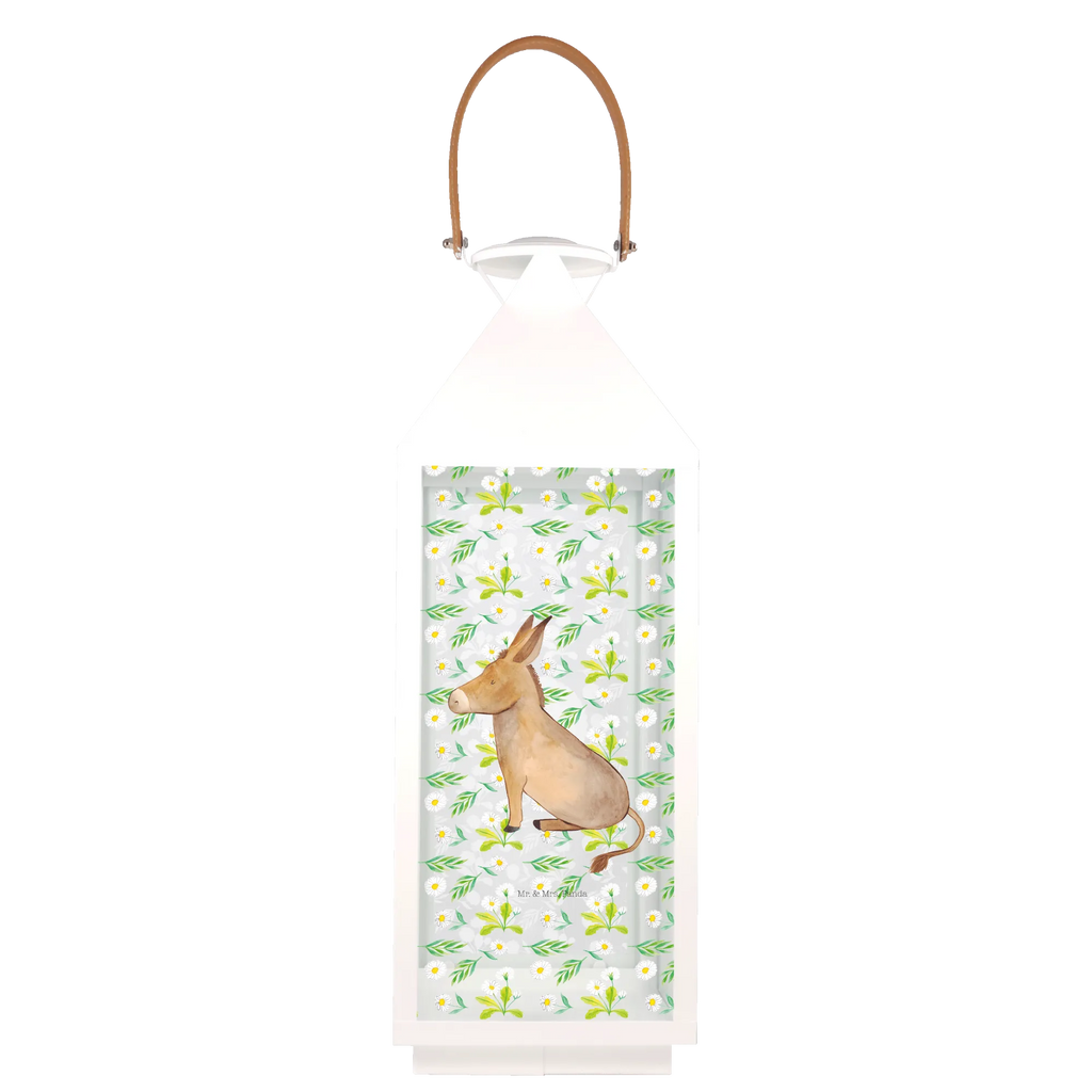 Decorative lantern Donkey small animals, cute, funny, cute animal motives, hand drawn, small world, funny sayings, good mood, happy, gifts, gift ideas, special gifts, animal lover, card, Donkey, wisdom, aim in life, courage to face life, happiness in life, courage, goal