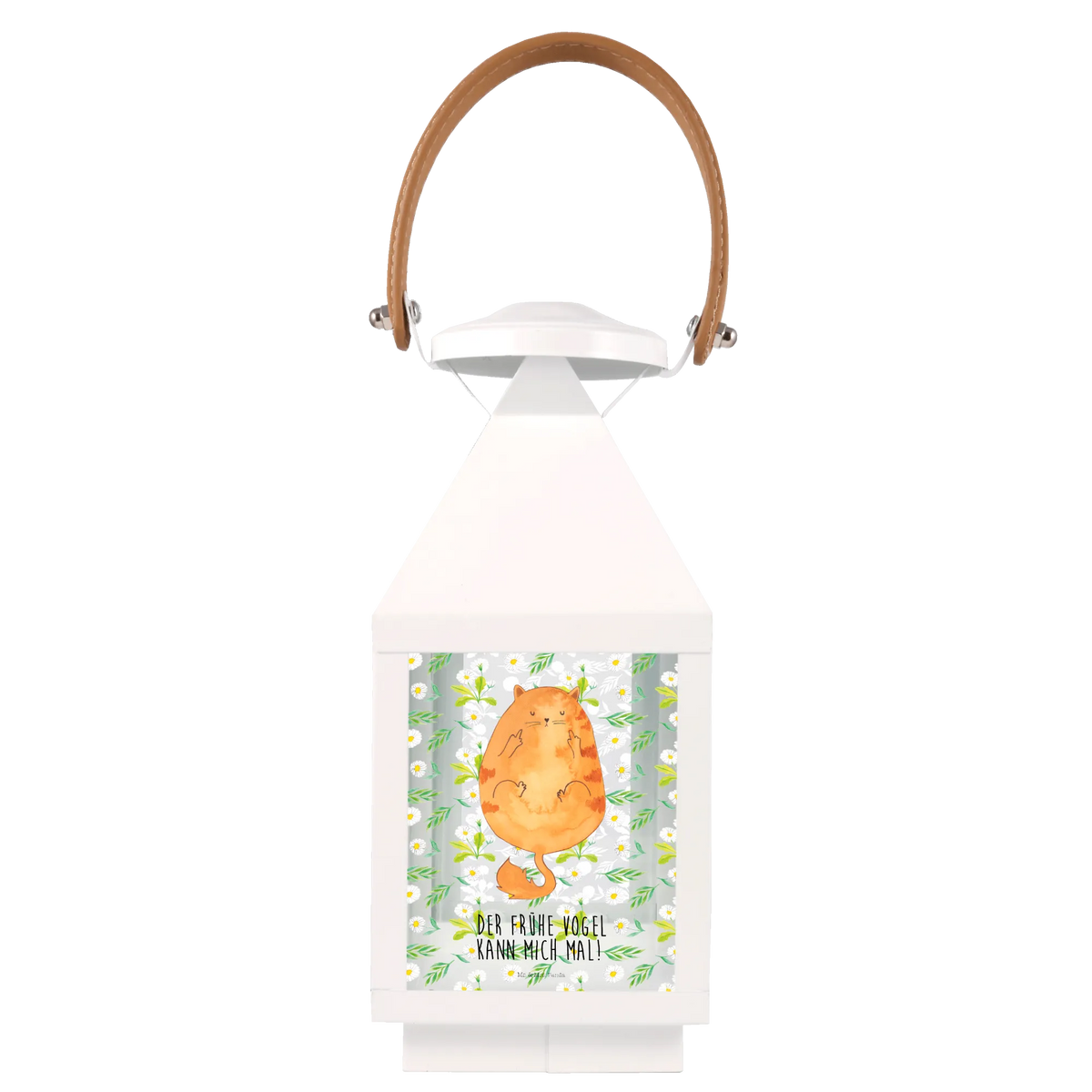 Decorative lantern Cat Early riser