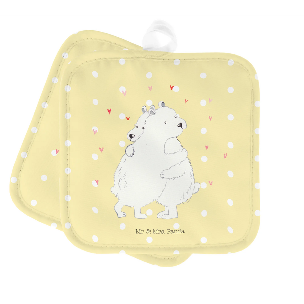 2er Set Topflappen  Eisbär Umarmen Topfhandschuhe, Topflappen, Topfuntersetzer, Topflappenset, Topflappen 2er Set, 2er Set Topflappen, topfhalter, Topflappen Set, Lustige Sprüche, Tiere, Tiermotive, Gute Laune