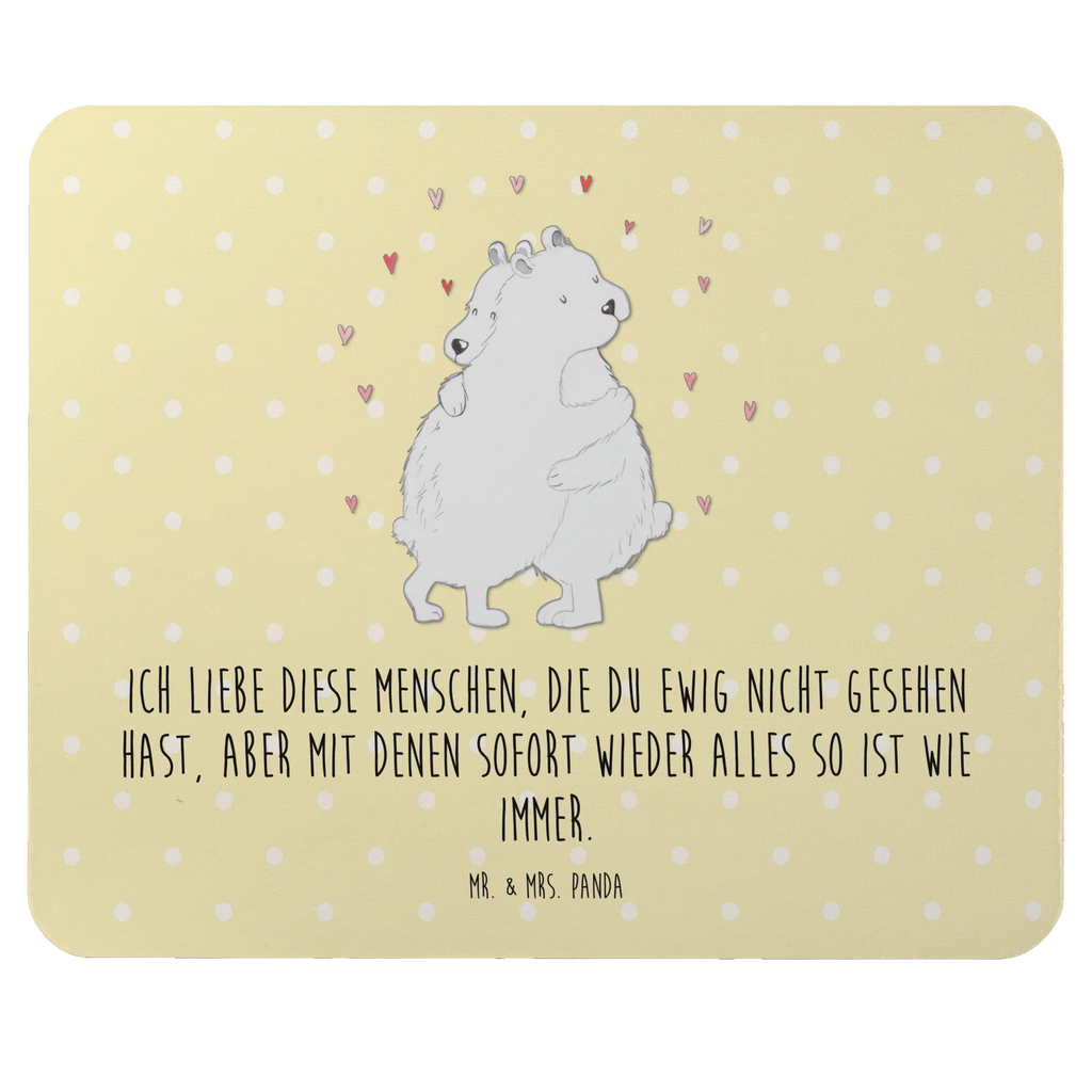 Mouse mat Icebear Embrace Computer zubehör, Einzigartiges Mauspad, Mausunterlage, Mousepad, Büroausstattung, PC Zubehör, Mauspad Büro, Arbeitszimmer, Designer Mauspad, Mauspad, Tiermotive, Gute Laune, lustige Sprüche, Tiere
