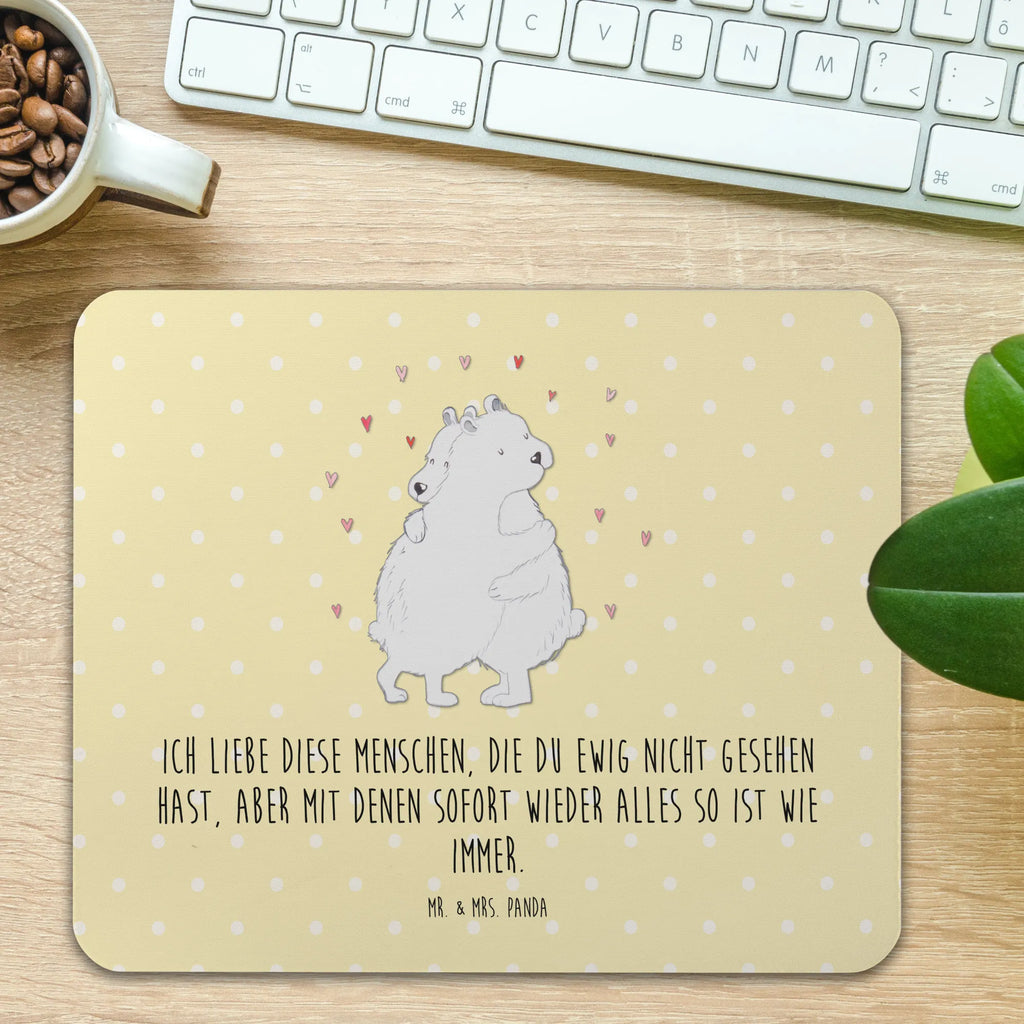 Mouse mat Icebear Embrace Computer zubehör, Einzigartiges Mauspad, Mausunterlage, Mousepad, Büroausstattung, PC Zubehör, Mauspad Büro, Arbeitszimmer, Designer Mauspad, Mauspad, Tiermotive, Gute Laune, lustige Sprüche, Tiere