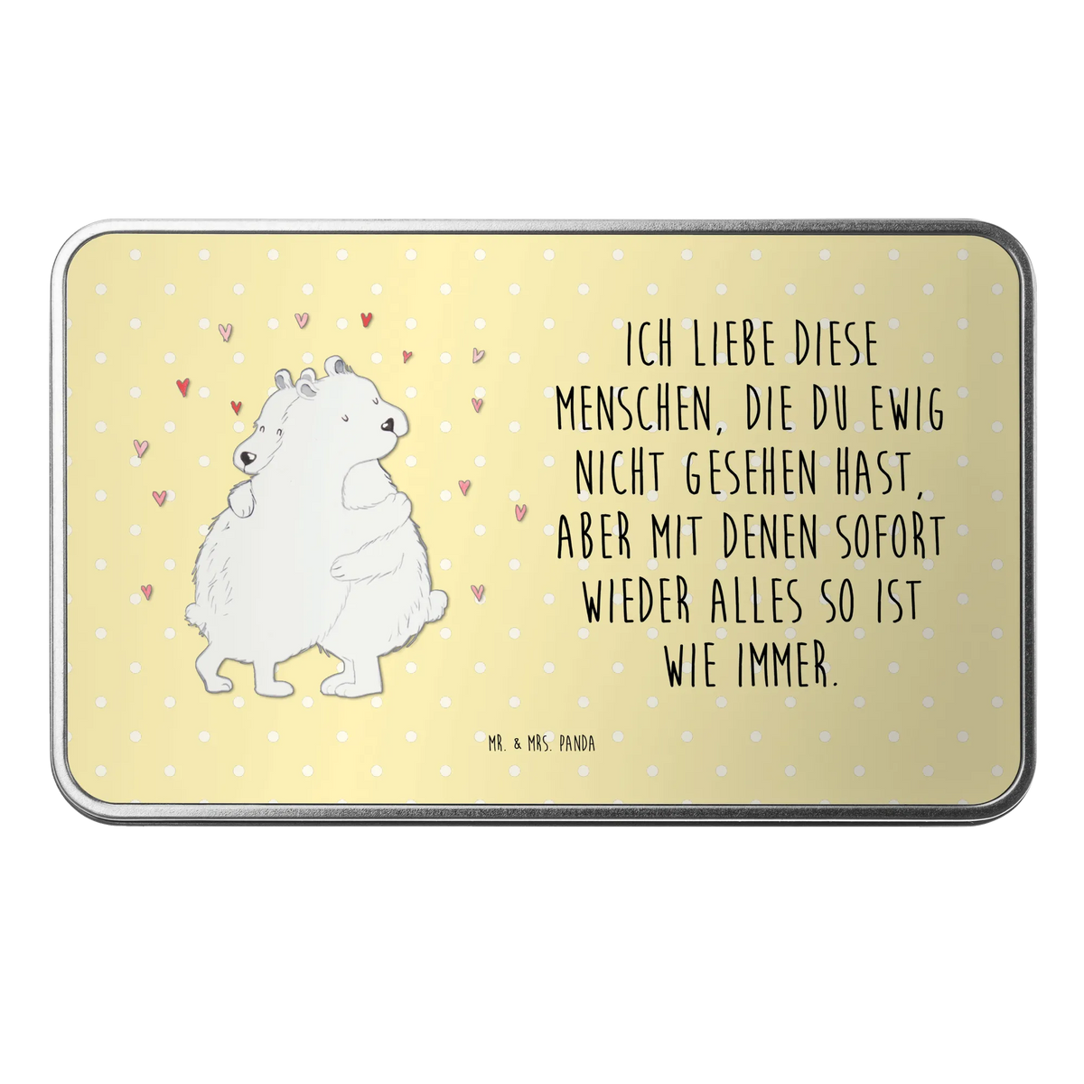 Metalldose Eisbär Umarmen