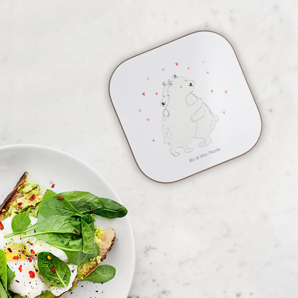 Quadratische Untersetzer Eisbär Umarmen Getränkeuntersetzer, Untersetzer für Gläser, Glasuntersetzer, Untersetzer Holz, Bierdeckel, Korkuntersetzer, Tassen Untersetzer, Untersetzer Design, Untersetzer, Untersetzer aus Holz, Holzuntersetzer, Untersetzer Gläser, Tiermotive, Gute Laune, lustige Sprüche, Tiere