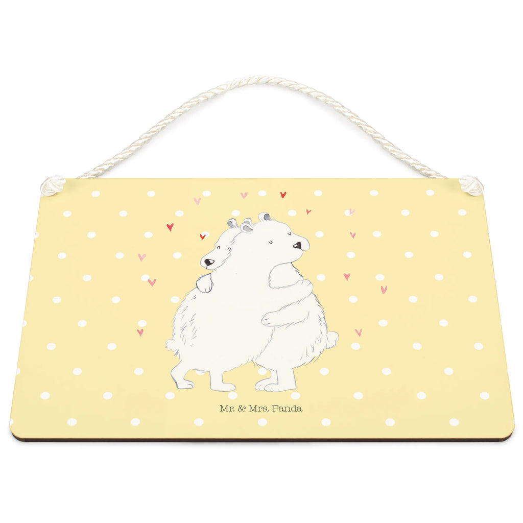 Decorative sign Icebear Embrace dekotafel, Schild, Wandschild, Holztafel, Küchenschild, dekoration schild, holzbild, Deko Schild, Holzschild, Badschild, Dekoschild, hängeschild, Spruchschild, wandtafel, Türschild Familie, Deko Wandtafel, Schild mit Spruch, wandhänger, Türschild, sprüche schild, dekoschilder, Motivschild, Tiere, Tiermotive, Gute Laune, Lustige Sprüche