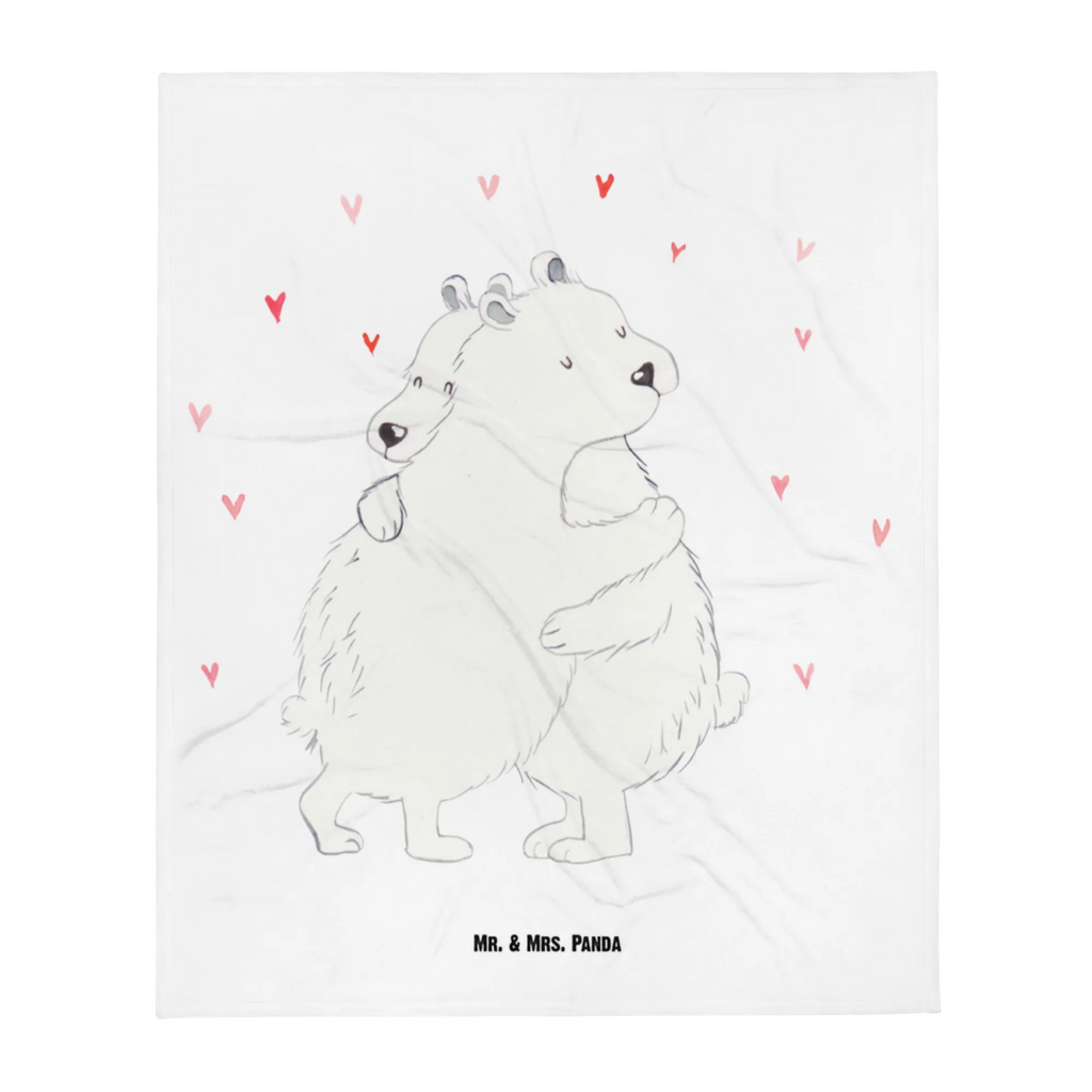 Baby blanket Icebear Embrace small animals, cute, funny, cute animal motives, hand drawn, small world, funny sayings, good mood, happy, gifts, gift ideas, special gifts, animal lover, card