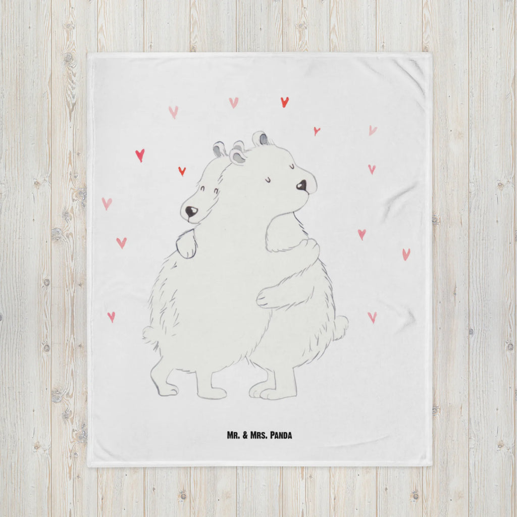 Baby blanket Icebear Embrace small animals, cute, funny, cute animal motives, hand drawn, small world, funny sayings, good mood, happy, gifts, gift ideas, special gifts, animal lover, card