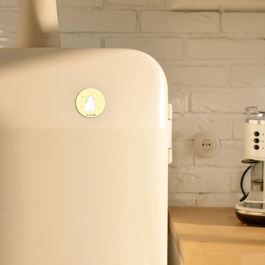 Rund Magnet Eisbär Umarmen Kühlschrank Dekoration, Dekomagnet, Souvenir Magnet, Notiz Magnet, Pinnwandmagnet, Kühlschrankmagnet, Motivmagnete, Whiteboard Magnet, Tiermotive, Gute Laune, lustige Sprüche, Tiere