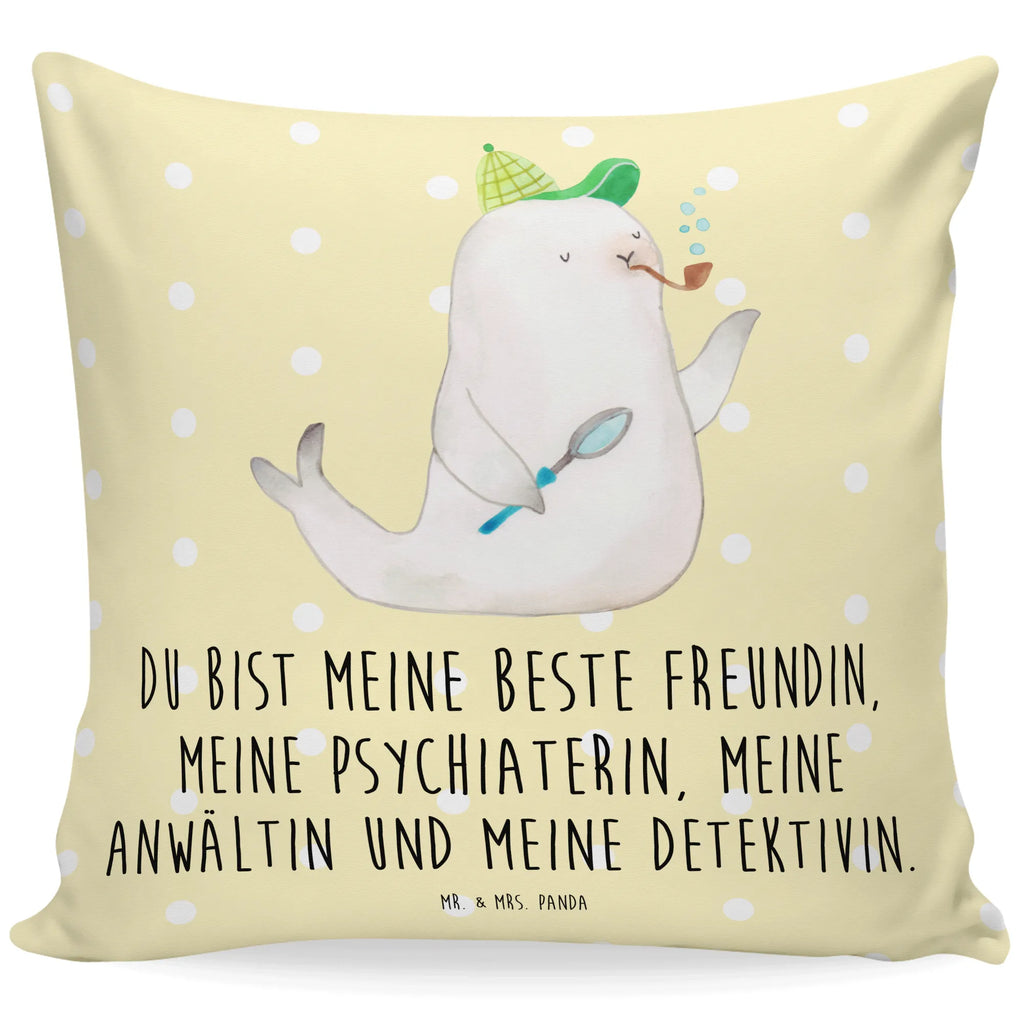 40x40 Kissen Robbe Sherlock Kissen 40x40, Sofakissen, Kissen 40x40 Waschbar, Kopfkissen 40x40, Couchkissen, Kissenbezug 40x40, Sofakissen 40x40, Dekokissen, Dekokissen 40x40, Kissen, Kopfkissen, Kissenhülle 40x40, Zierkissen, sofakissen, sitzkissen, Kissenhülle, Kissenbezüge, Dekokissen Sofa, Motivkissen, Tiermotive, Gute Laune, lustige Sprüche, Tiere
