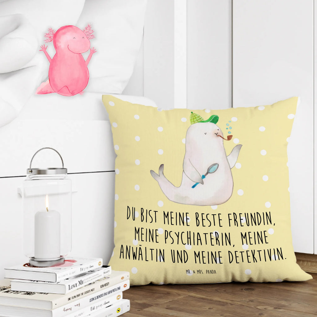 40x40 Kissen Robbe Sherlock Kissen 40x40, Sofakissen, Kissen 40x40 Waschbar, Kopfkissen 40x40, Couchkissen, Kissenbezug 40x40, Sofakissen 40x40, Dekokissen, Dekokissen 40x40, Kissen, Kopfkissen, Kissenhülle 40x40, Zierkissen, sofakissen, sitzkissen, Kissenhülle, Kissenbezüge, Dekokissen Sofa, Motivkissen, Tiermotive, Gute Laune, lustige Sprüche, Tiere