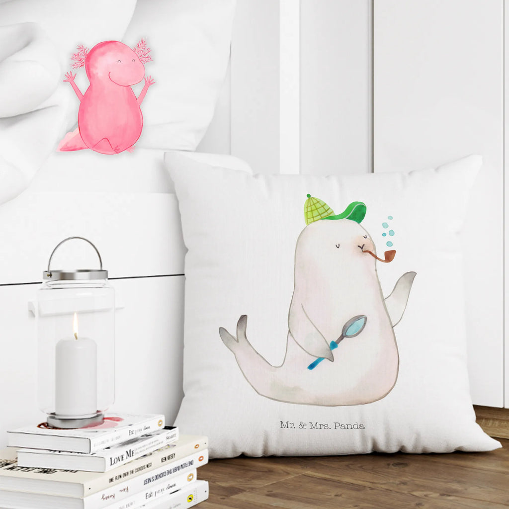 40x40 Kissen Robbe Sherlock Kissen 40x40, Sofakissen, Kissen 40x40 Waschbar, Kopfkissen 40x40, Couchkissen, Kissenbezug 40x40, Sofakissen 40x40, Dekokissen, Dekokissen 40x40, Kissen, Kopfkissen, Kissenhülle 40x40, Zierkissen, sofakissen, sitzkissen, Kissenhülle, Kissenbezüge, Dekokissen Sofa, Motivkissen, Tiermotive, Gute Laune, lustige Sprüche, Tiere