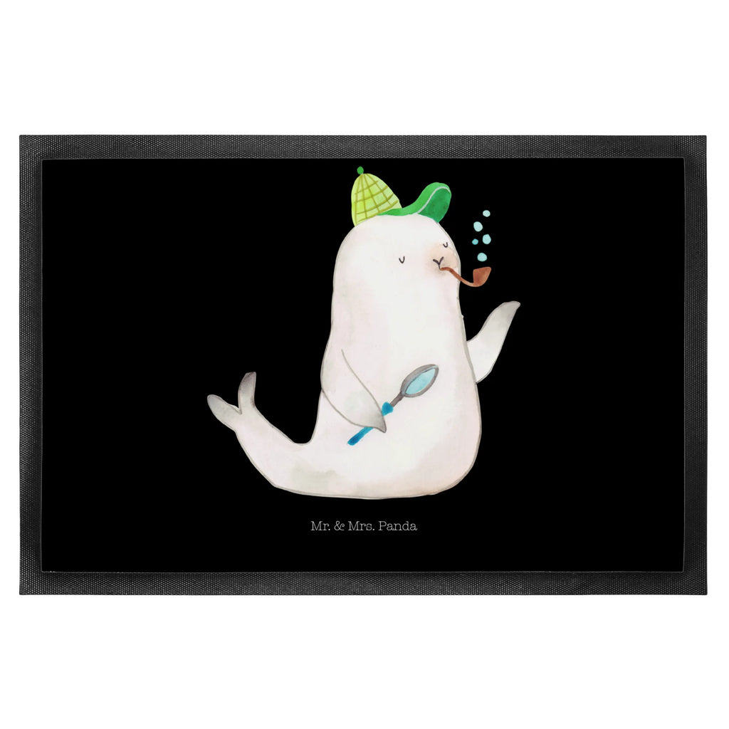 wycieraczka foka Sherlock Türvorleger, Eingangsteppich, hausmatte, Fußabtreter, sauberlaufmatten, Fußmatten, flurmatte, matte haustür, fußmatte, Abtreter, Fussmatte, Haustürmatte, Sauberlaufmatte, Schmutzfangteppich, schmutzfangmatten, Abtretmatte, abstreifer, Schmutzmatte, Schmutzfänger, Schmutzfangmatte, Schuhabstreifer, Türmatte, Fußabstreifer, türmatten, außenmatte, Eingangsmatte, Gute Laune, Tiere, Lustige Sprüche, Tiermotive