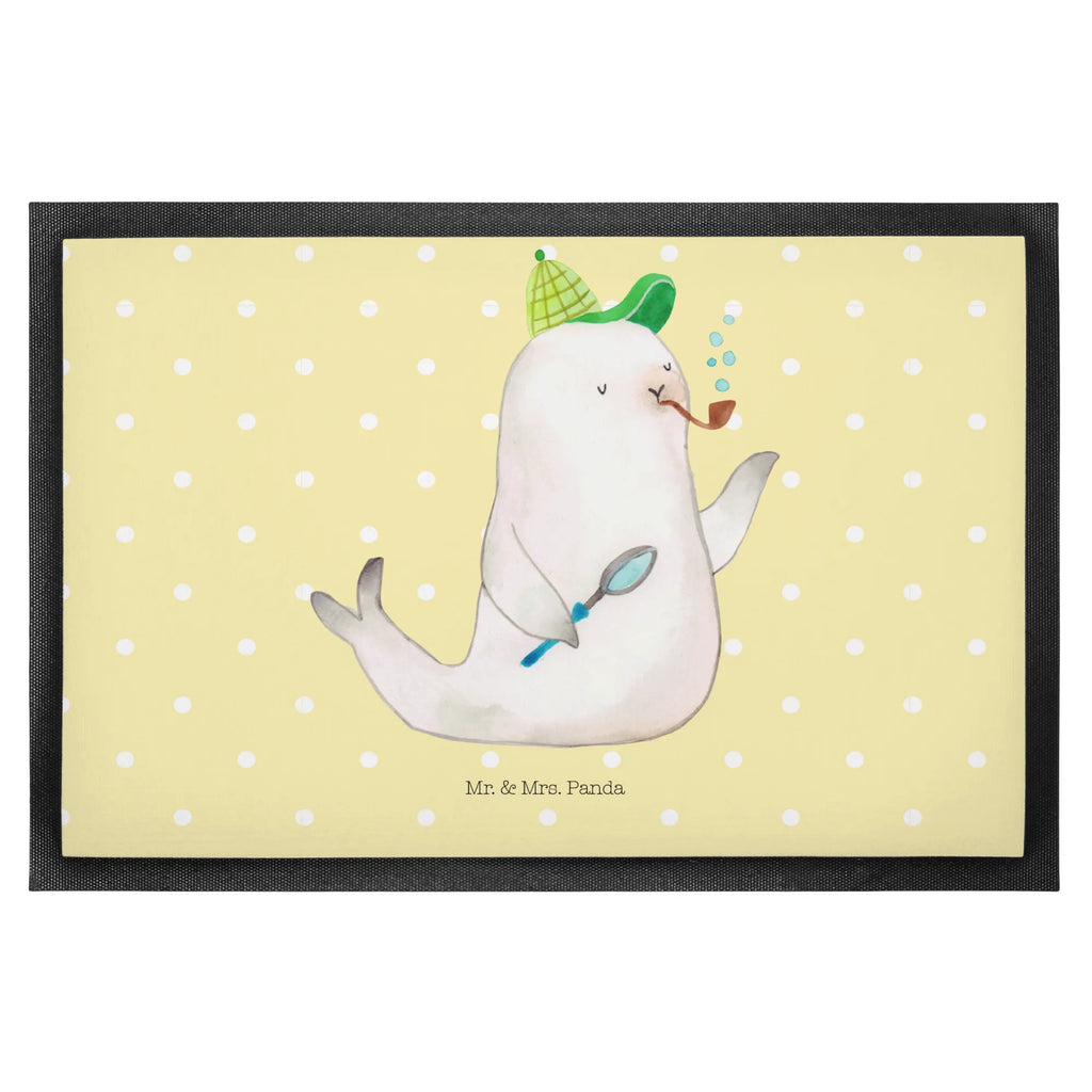 wycieraczka foka Sherlock Türvorleger, Eingangsteppich, hausmatte, Fußabtreter, sauberlaufmatten, Fußmatten, flurmatte, matte haustür, fußmatte, Abtreter, Fussmatte, Haustürmatte, Sauberlaufmatte, Schmutzfangteppich, schmutzfangmatten, Abtretmatte, abstreifer, Schmutzmatte, Schmutzfänger, Schmutzfangmatte, Schuhabstreifer, Türmatte, Fußabstreifer, türmatten, außenmatte, Eingangsmatte, Gute Laune, Tiere, Lustige Sprüche, Tiermotive