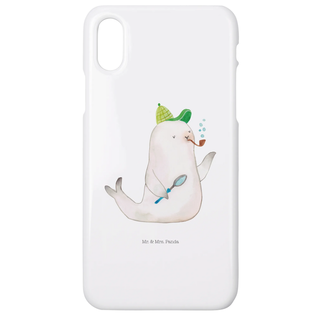 Phone case seal sherlock mobile phone case, Iphone 10, mobile phone, case, cover, Iphone X, mobile cover, small animals, cute, funny, cute animal motives, hand drawn, small world, funny sayings, good mood, happy, gifts, gift ideas, special gifts, animal lover, card
