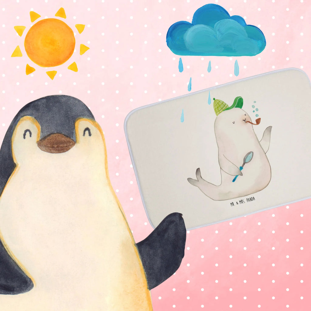 Badematte Robbe Sherlock rutschfeste matte, duschmatten, duschmatte, badezimmermatten, Duschvorleger, Teppich Fürs Bad, badmatten, Badematte, Badezimmer Matte, fußmatte bad, Badteppich, badezimmerteppiche, Badläufer, Badvorleger, Bad Fußmatte, badezimmervorleger, bad läufer, Badezimmerteppich, badezimmer läufer, badezimmermatte, teppich für bad, wannenvorleger, Gute Laune, Tiermotive, Tiere, Lustige Sprüche