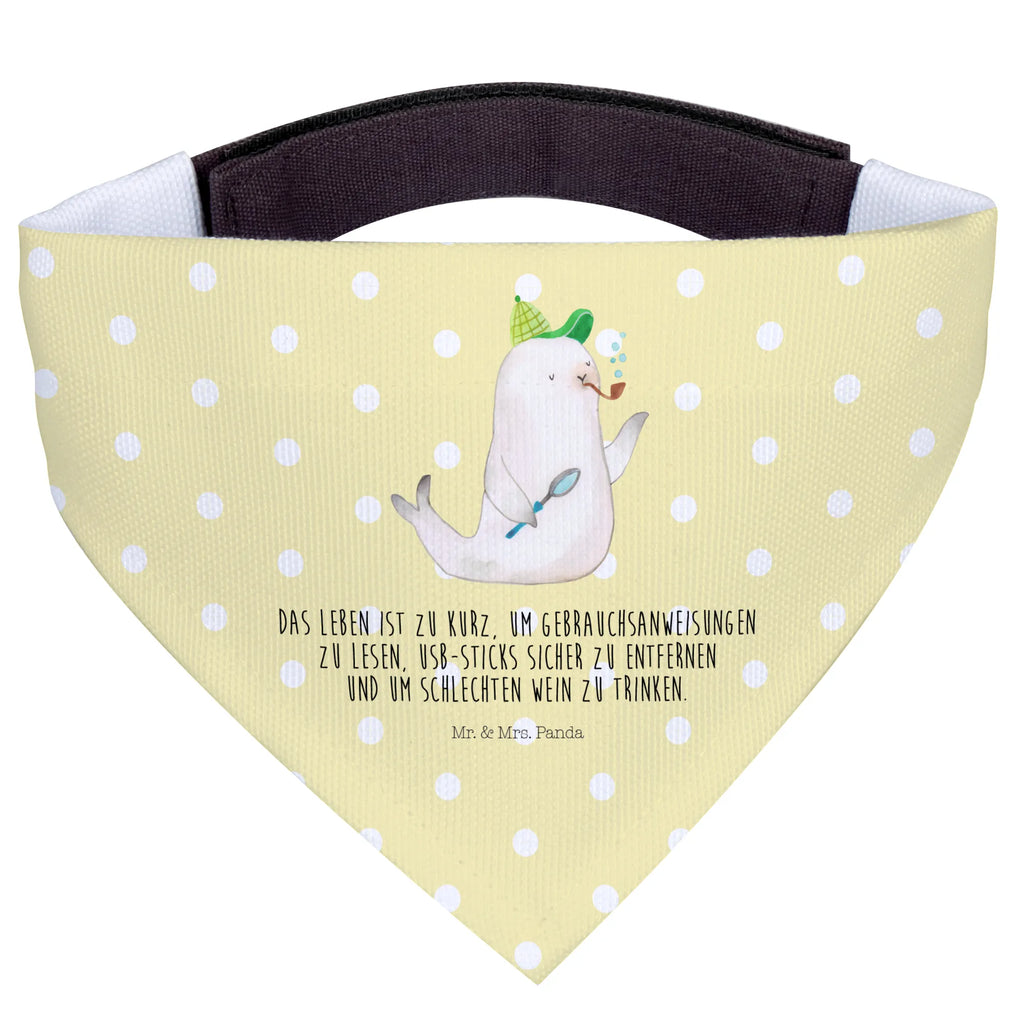 Hundehalstuch Robbe Sherlock Halstuch, Mittel, Mittelgroße Hunde, Hundehalstuch, Hunde, Tuch, Lustige Sprüche, Tiere, Tiermotive, Gute Laune