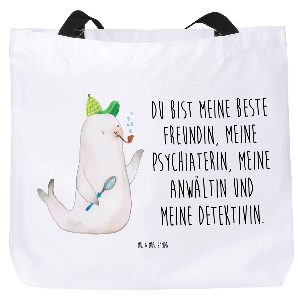 Shopper Robbe Sherlock Shopper, Tasche, Tragebeutel, Strandtasche, Einkaufstasche, Beutel, Schulbeutel, Alltagstasche, Freizeittasche, Einkaufsbeutel, Schultasche, Tiermotive, Gute Laune, lustige Sprüche, Tiere