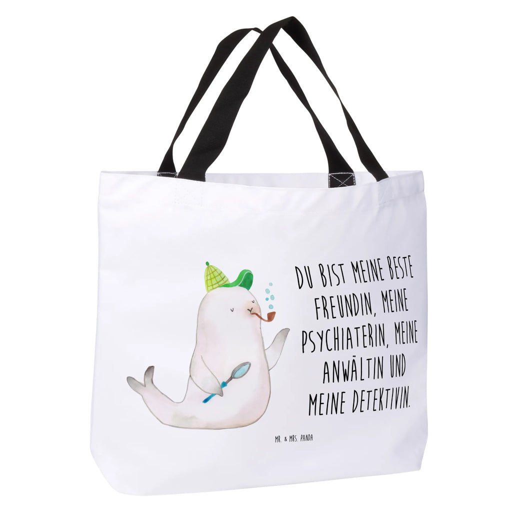 Shopper Robbe Sherlock Shopper, Tasche, Tragebeutel, Strandtasche, Einkaufstasche, Beutel, Schulbeutel, Alltagstasche, Freizeittasche, Einkaufsbeutel, Schultasche, Tiermotive, Gute Laune, lustige Sprüche, Tiere