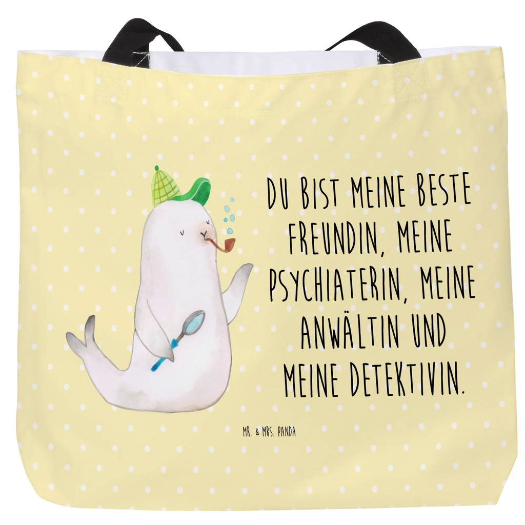 Shopper Robbe Sherlock Shopper, Tasche, Tragebeutel, Strandtasche, Einkaufstasche, Beutel, Schulbeutel, Alltagstasche, Freizeittasche, Einkaufsbeutel, Schultasche, Tiermotive, Gute Laune, lustige Sprüche, Tiere