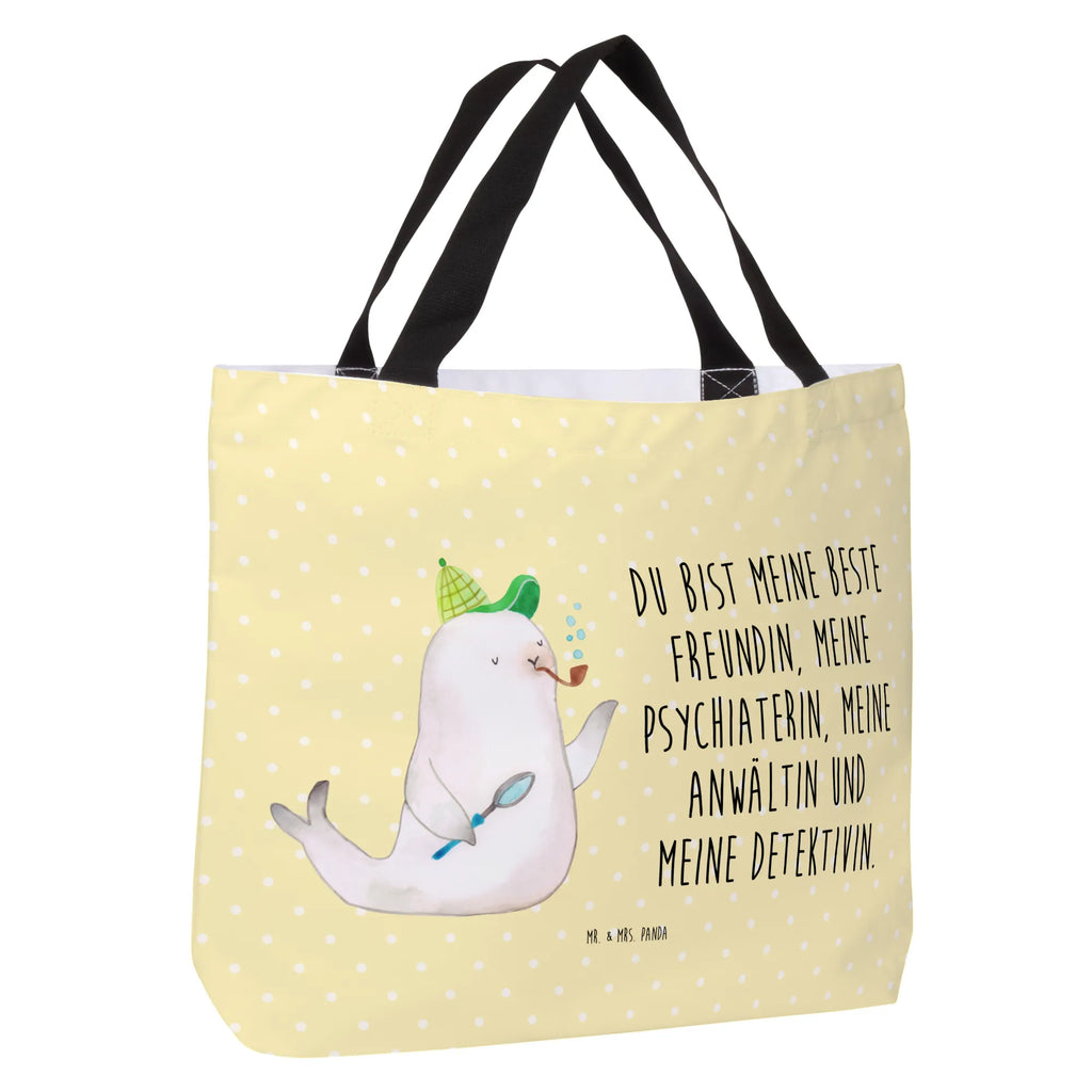 Shopper Robbe Sherlock Shopper, Tasche, Tragebeutel, Strandtasche, Einkaufstasche, Beutel, Schulbeutel, Alltagstasche, Freizeittasche, Einkaufsbeutel, Schultasche, Tiermotive, Gute Laune, lustige Sprüche, Tiere