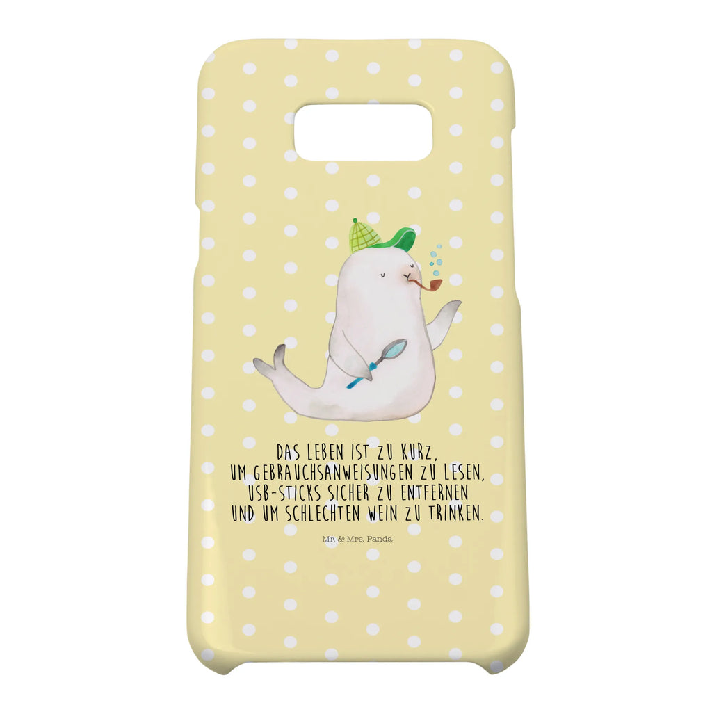 Phone case seal sherlock mobile phone case, Iphone 10, mobile phone, case, cover, Iphone X, mobile cover, small animals, cute, funny, cute animal motives, hand drawn, small world, funny sayings, good mood, happy, gifts, gift ideas, special gifts, animal lover, card