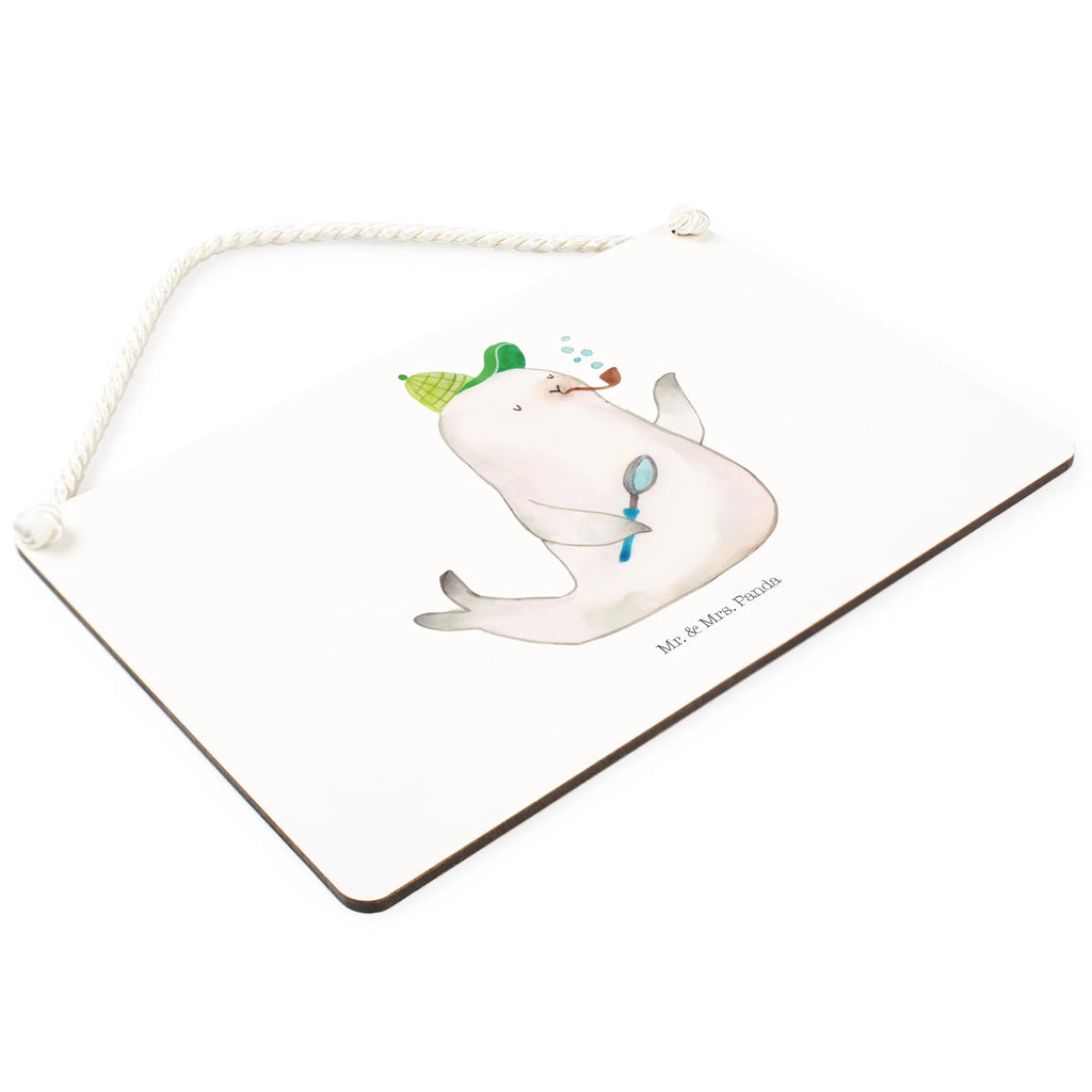 Decorative sign seal sherlock small animals, cute, funny, cute animal motives, hand drawn, small world, funny sayings, good mood, happy, gifts, gift ideas, special gifts, animal lover, card