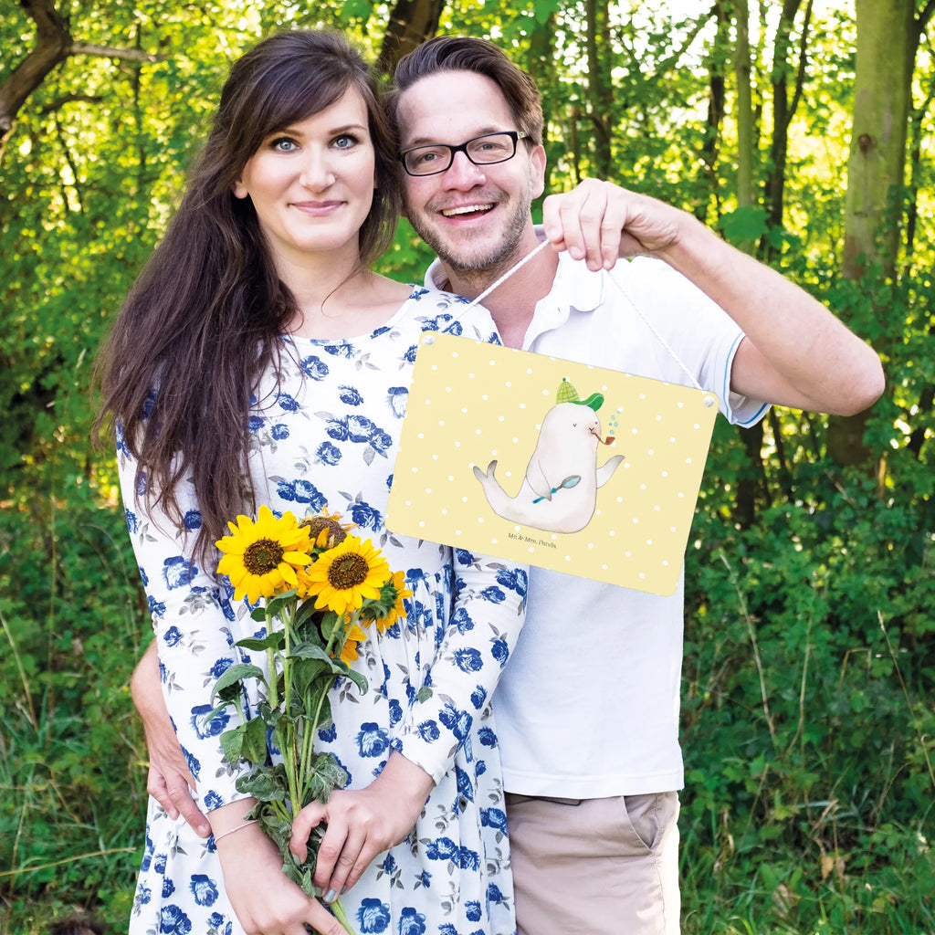 Decorative sign seal sherlock small animals, cute, funny, cute animal motives, hand drawn, small world, funny sayings, good mood, happy, gifts, gift ideas, special gifts, animal lover, card