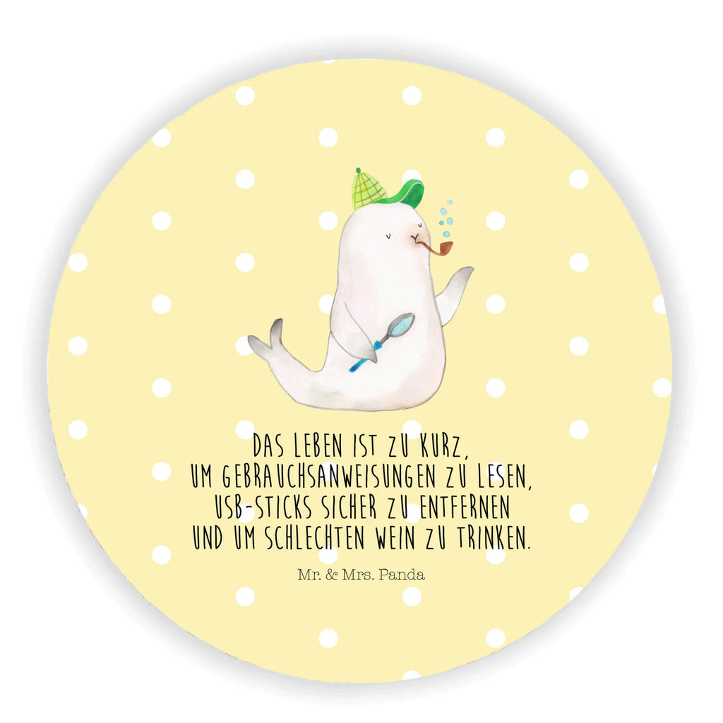 Round magnet seal sherlock Dekomagnet, Pinnwandmagnet, Notiz Magnet, Whiteboard Magnet, Motivmagnete, Kühlschrank Dekoration, Souvenir Magnet, Kühlschrankmagnet, Tiermotive, Gute Laune, lustige Sprüche, Tiere