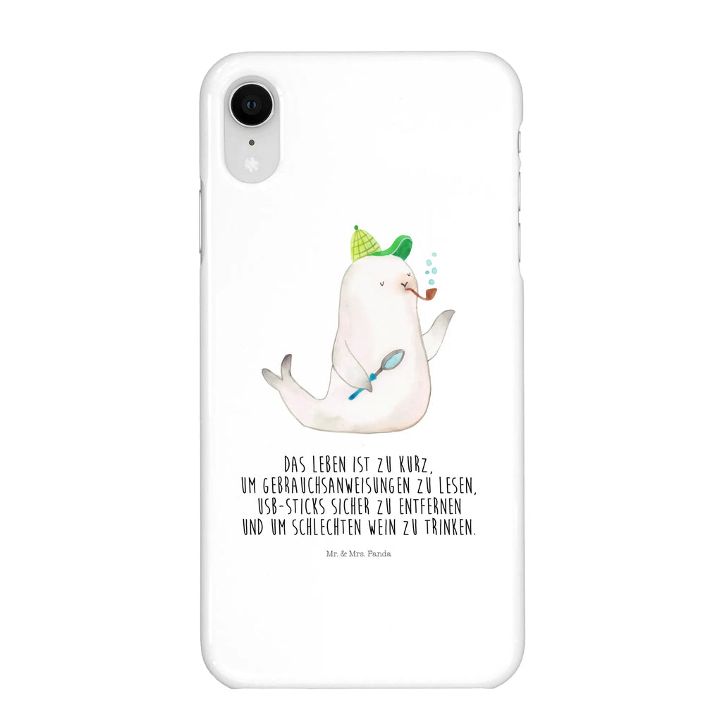 Phone case seal sherlock mobile phone case, Iphone 10, mobile phone, case, cover, Iphone X, mobile cover, small animals, cute, funny, cute animal motives, hand drawn, small world, funny sayings, good mood, happy, gifts, gift ideas, special gifts, animal lover, card
