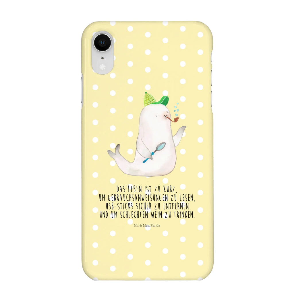 Phone case seal sherlock mobile phone case, Iphone 10, mobile phone, case, cover, Iphone X, mobile cover, small animals, cute, funny, cute animal motives, hand drawn, small world, funny sayings, good mood, happy, gifts, gift ideas, special gifts, animal lover, card