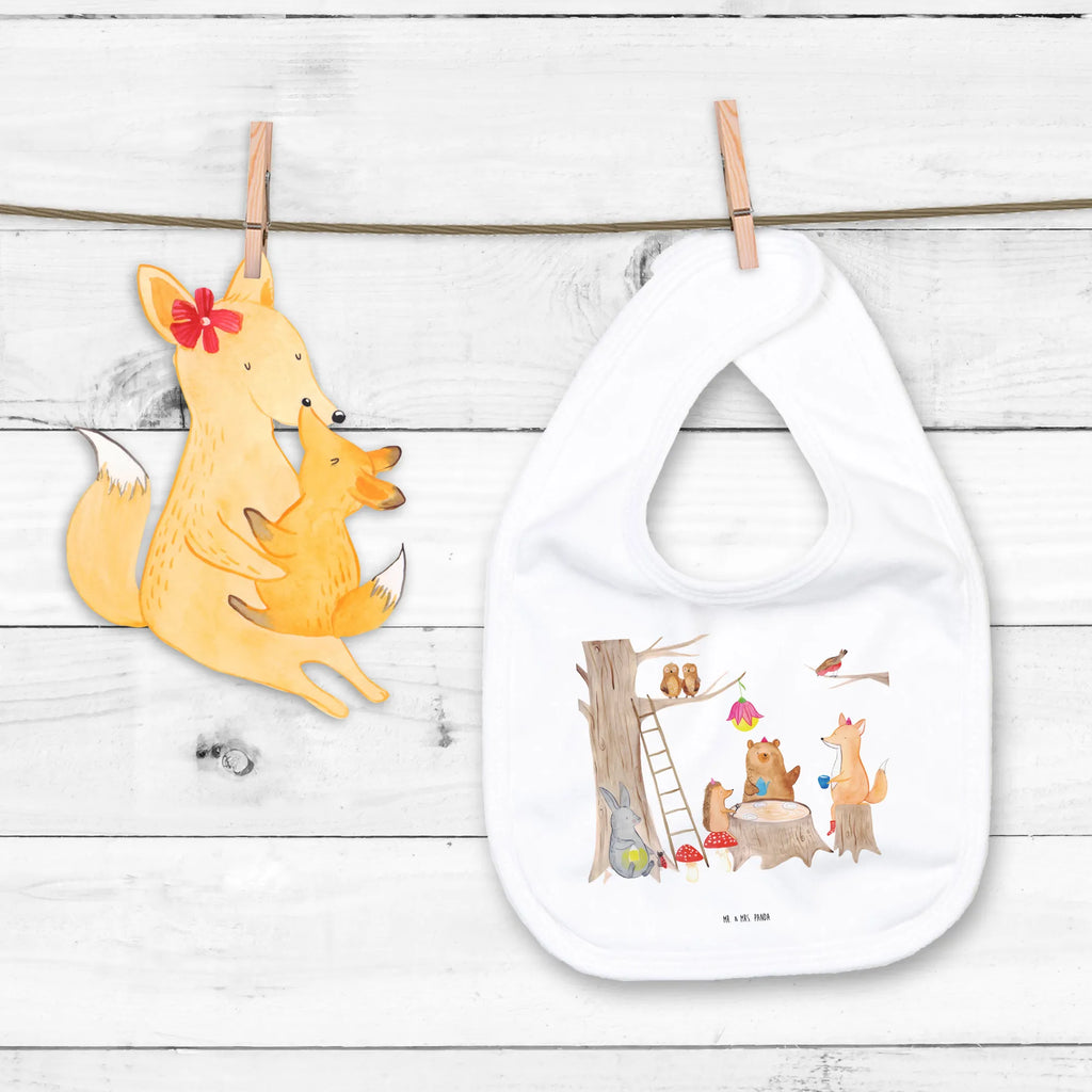 Bib forest animals picnic baby shower, spit cloth, baby bib, toddler, drool bib, baby party, small animals, cute, funny, cute animal motives, hand drawn, small world, funny sayings, good mood, happy, gifts, gift ideas, special gifts, animal lover, card, squirrel, hare, picnic, forest, forest animals, hedgehog, fox, mouse